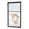 Pegatina de Vidrio para Baño de Animales Lindos Translúcida Opaca Anti-Miradas Indiscretas Dibujos Animados Película para Ventana de Baño Vidrio Esmerilado