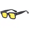 Gafas de Sol Cuadradas con Montura Gruesa Retro Europeas y Americanas Tendencia Personalidad Estilo Callejero Protección Solar Sombra Gafas de Sol Venta al por Mayor Transfronteriza