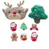 Accesorios Navideños de Resina de Dibujos Animados Accesorios para Zuecos Horquilla DIY Joyería Piezas Pequeñas Funda para Teléfono Móvil Parche de Pegamento Cremoso