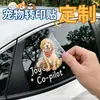 Adesivos de Carro para Pets Adesivos de Transferência Personalizados para Janelas e Carroceria Decoração Criativa com Logo Adesivos Design Autoadesivo Transparente