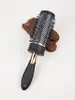 Peine de Tubo de Aluminio Plateado Transfronterizo con Cerdas de Nylon para Rizos, Permanente, Teñido, Estilizado, Alisado y Cuidado del Cabello