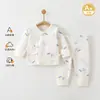 Roupas para Bebê Recém-Nascido Outono e Inverno Algodão Puro Pijama 0-3 Meses 6 Estações Primavera e Outono Conjunto de Roupas de Outono para Bebê