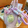 Chaveiro Pingente Ouro Puro 999 Desenho Animado Fofo Gato Kt Bolinho de Arroz Corrente para Celular Pingente Atacado
