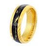 Comercio Exterior Transfronterizo Nuevo Oro Corroído Masteel Martillo Anillo de Acero Inoxidable de 8 mm Anillo Retro para Hombre