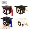 Nueva Caja de Papel para Gorro de Graduación Empaque para Fiesta de Celebración de Graduación Caja de Regalo Gorro de Maestro Bronceado Gorro de Doctor Caja de Dulces