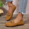 Comercio Exterior Tallas Grandes Otoño 2026 Nueva Moda Casual para Mujer Ropa Exterior Estilo Europeo Americano Mocasines Slip-on Zapatos Bean