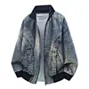 M-8XL Nueva Chaqueta de Algodón Lavado de Peso Pesado Otoño/Invierno para Hombre, Corte Holgado, Estilo Callejero Retro Americano, Abrigo Estilo Old Money para Hombre
