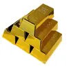 Ladrillo de Oro Hueco con Chapado de Plástico para Simulación, Bandas Doradas, Accesorios, Adornos, Decoraciones de Ladrillo, Actividad, Bandas Doradas, Juguetes de Ladrillo