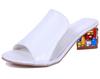 Deseo comercio exterior tacón de cristal zapatos de mujer boca de pez tacón medio tacón grueso pedrería talla grande sandalias de mujer tacón grueso punto pelo