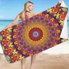 Entrega propia almacén Yiwu toalla de playa de secado rápido impresa toalla de baño para natación toalla de baño de playa de microfibra personalizable JIT