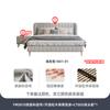 Tongyuite Escandinavo Moderno Casual Tela Tecnológica Celebridad de Internet Lujo Ligero Cama Doble Dormitorio Principal 1.8m Cama Acolchada Suave Cama de Tela