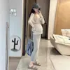 Vestido de Maternidad de Gama Alta, Estilo Delgado de Verano, Vestido Ceñido al Cuerpo Sin Soporte para la Barriga, Falda Larga de Punto, Ropa de Maternidad Versátil de Corte Recto Adelgazante