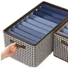Herramienta Mágica de Almacenamiento: Caja de Almacenamiento para Pantalones, Caja de Almacenamiento para Ropa con Patrón de Espiga, Organizador de Capas para Armario del Hogar, Caja Plegable de Almacenamiento para Ropa