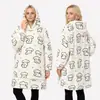 Sudadera con Capucha Talla Grande Amazon Manta Perezosa Manta Portátil Sudadera Tk con Capucha Bolsillo Grande Jersey de Franela para Uso en Casa