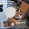 Aplicable para Samsung Galaxy Z Fold 8 Funda de Teléfono de Carga Inalámbrica Magnética Soporte con Hebilla de Anillo para Dedo Rotación 360 grados Funda de Cuero