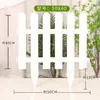 Venta Directa de Fábrica Valla de Jardín de PVC para Embellecimiento de Patios y Parques, Fácil Instalación, Valla de Plástico de Resina Ecológica para Exteriores