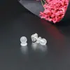 Accesorios para joyería de oído transparentes y ecológicos para hacer tú mismo, tapones para orejas, pendientes de botón, tapones de silicona para los oídos, tapones de plástico, fabricantes, venta al por mayor