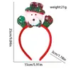 Decoraciones de Diadema Luminosa de Manos Levantadas de Año Nuevo Transfronterizas Hebilla para la Cabeza de Muñeco de Nieve para Personas Mayores Diadema Linda para Niños con Luz