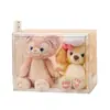 Caja de Almacenamiento M Beige Muñeco de Peluche Vitrina Acrílica Lina Belle Stellalou Caja de Exhibición Transparente