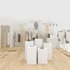 Palco de Transmissão ao Vivo Cabine Pintada Palco Redondo Base com Ar Condicionado Plataforma Elevatória Modelo Plataforma de Exibição de Chão Loja de Vestidos de Noiva Plataforma