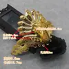 DIY Corona de Fénix para Novia Xiuhe Tocado Pedestal Pasador Hanfu Tocado en Forma de V Pedestal Joyería Chapada en Oro Accesorios