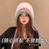 Otoño e Invierno Nuevo Estilo Coreano Cálido Sombrero de Felpa para Mujer, Protección para las Orejas, Puntera Engrosada, Versátil Gorro Tejido de Lana Pequeño que Favorece el Rostro