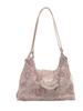 Bolsa de Lona Grande Capacidade Mochila Feminina 2024 Nova Moda de Verão Bolsa Tote Bolsa de Ombro para Estudantes Universitários