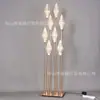 Ornamento de lâmpada de fio de cobre luminoso personalizável para casamento, lâmpada decorativa para layout de palco e passarela, 8 diamantes, Lâmpada Guia Caminho de Diamantes