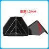 Protectores de Esquina de Plástico para Embalaje de Cajas de Envío Exprés, Protectores de Esquina de Plástico de Tres Lados, Protectores de Esquina Anticolisión para Muebles de Material en Lámina Transfronterizos, Negro