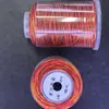 Corda de alta qualidade de 6 fios, segmento céu estrelado, fio tingido, corda colorida brilhante, corrente de corda de mão, cordão, chaveiro diy trançado à mão, corda trançada