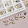 Dentes de Liga Osso Garra de Gato Borboleta Pequena Estrela Pingente DIY Pulseira Colar Acessórios Peça Artesanal Trabalho de Meio Período