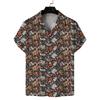 Nueva Camisa de Manga Corta Impresa en 3D para Hombre en Verano Estilo Harajuku Europeo y Americano Playa Holgada Casual Camisa Hawaiana