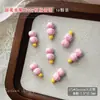 Acessórios para Nail Art de Espinheiro-Alvar com Cobertura de Açúcar Morango Gato KT Desenho Animado 3D Fruta Laranja Strass de Resina Decorações de Unha Vestíveis DIY
