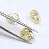 Zircônio com Corte Flor de Gelo em Forma de Pera, Pedra Solta para Rosto de Anel com Fundo Pontiagudo em Forma de Gota 5*7mm-12*16mm Flor de Gelo, Atacado do Fabricante