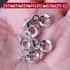 Accesorios de Aleación Incrustados con Circonita Anillo Colgante Redondo Colgante de Constelación Anillo Colgante de Tres Vías Hebilla de Anillo Colgante Joyería DIY