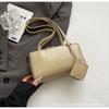 Bolso Retro de Hombro Estilo Hong Kong 2026 Primavera Nuevo Bolso para Mujer Transfronterizo Bolso de Mano Texturizado Bolso de Hombro Casual con Letras Moderno