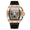 Explosiones de AliExpress ONOLA Transmisión en Vivo de TikTok Reloj Multifuncional Impermeable para Hombre Correa de Silicona Deportivo de Cuarzo para Hombre