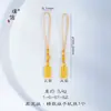 Tienda de Oro Puzuo Mismo Estilo Oro Arena Accesorios DIY Candado de Bendición del Dios de la Riqueza Amarillo Lingote Bestia Comedora de Oro Llavero Retro Cadena para Teléfono Móvil