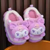 Novas pantufas de algodão infantis para outono e inverno para meninos e meninas, pantufas fofas de desenho animado para casa para meninas, pantufas de algodão para bebês e crianças pequenas