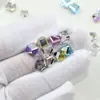 Cubo de Cristal Dongzhou Fundo Pontiagudo Diamante Quadrado Chanfrado Colorido Pedra Solta Acessórios para Joias DIY Diamante Super Brilhante para Unhas Joias de Diamante