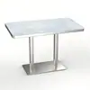 Mesa de Comedor de Pizarra, Juego de Mesa y Sillas de Lujo Ligero Comercial para Hotel, Restaurante, Cafetería, Café, Té de Leche, Snacks, Restaurante de Comida Rápida