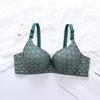 Novo comércio exterior transfronteiriço europeu e americano multicolorido push up confortável respirável roupa íntima feminina com anel de aço sutiã de uma peça plus size