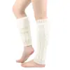 Polainas de lana tejida, cubrepiernas, cubrepiés, calcetines apilados para mujer, forrados de polar, diseño trenzado, protectores cálidos para piernas y rodillas, venta al por mayor transfronteriza europea y americana