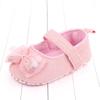 Zapatos de bebé de primavera y otoño para niñas de 0 a 1 año, zapatos de princesa con lazo, color liso, 2517