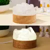 Luz de noche de cristal natural transfronteriza, racimo de dientes de amatista, creativa, interfaz USB, adornos de luz de noche de ambiente para mesita de noche