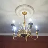 Candelabro de cristal estilo francés, estilo rústico europeo y americano, lujo ligero, adecuado para dormitorios, villas, salas de estar y comedores, con un efecto de vela vintage