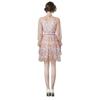 Vestido de Renda Bordada com Babados Estilo Primavera/Verão 2024 Moda de Comércio Exterior Saia de Bolo Primavera/Verão