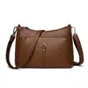 Bolso para Madre de Mediana Edad Texturizado Bolso Pequeño Piel Suave para Mujer 2025 Nuevo Versátil Bolso de Viaje Gran Capacidad Bolso de Hombro Único Cruzado