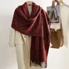 Bufanda de Invierno de Imitación Cachemir Moda Clásica Vintage 2026 para Mujer, Chal de Oficina, Calentador de Cuello Versátil y Cálido