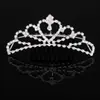 [Ventas directas de fábrica] Diadema de strass estilo coreano para niña Princesa Corona Accesorios para el cabello de Corea del Sur venta al por mayor Peine para el cabello de corazón de melocotón